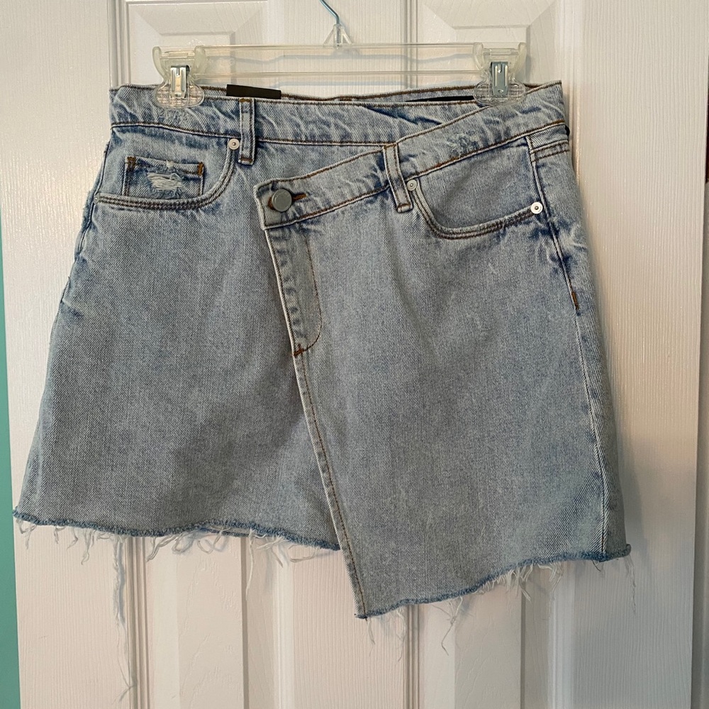 BLANK NYC Denim Wrap Skirt